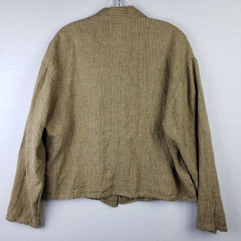 FLAX Jeanne Engelhart Jacket Shirt Top Linen Boxy Oversized Fit size S Lagenlook - Picture 5 of 9
